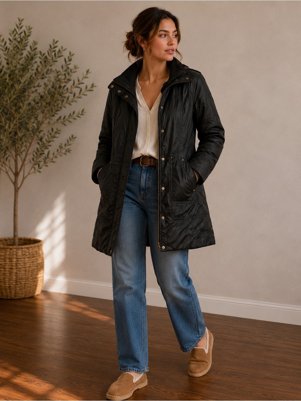 Marc New York Andrew Marc Black Winter Jacket – Size XS